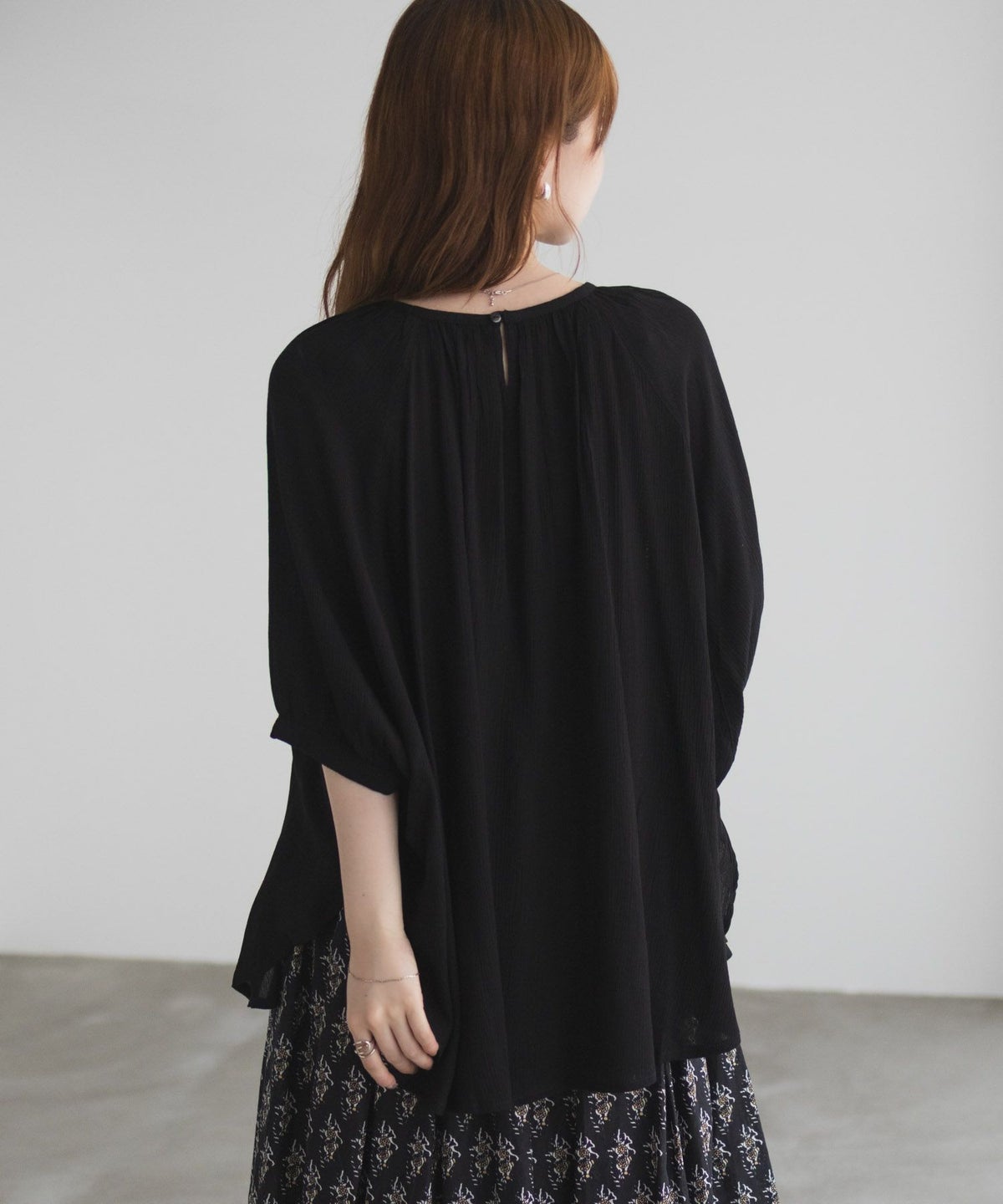 Howdy Marie インドファブリック ハシゴレースドルマンプルオーバー レディース