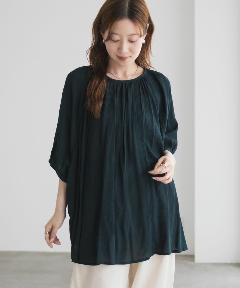 Howdy Marie  インドファブリック ハシゴレースドルマンプルオーバー レディース商品画像-11