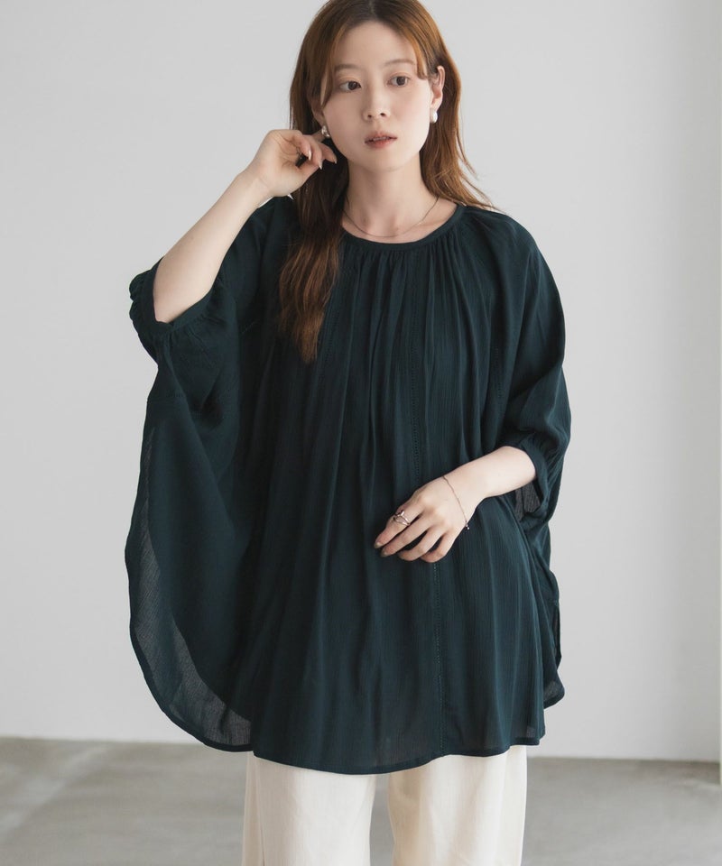 Howdy Marie インドファブリック ハシゴレースドルマンプルオーバー レディース商品画像-12