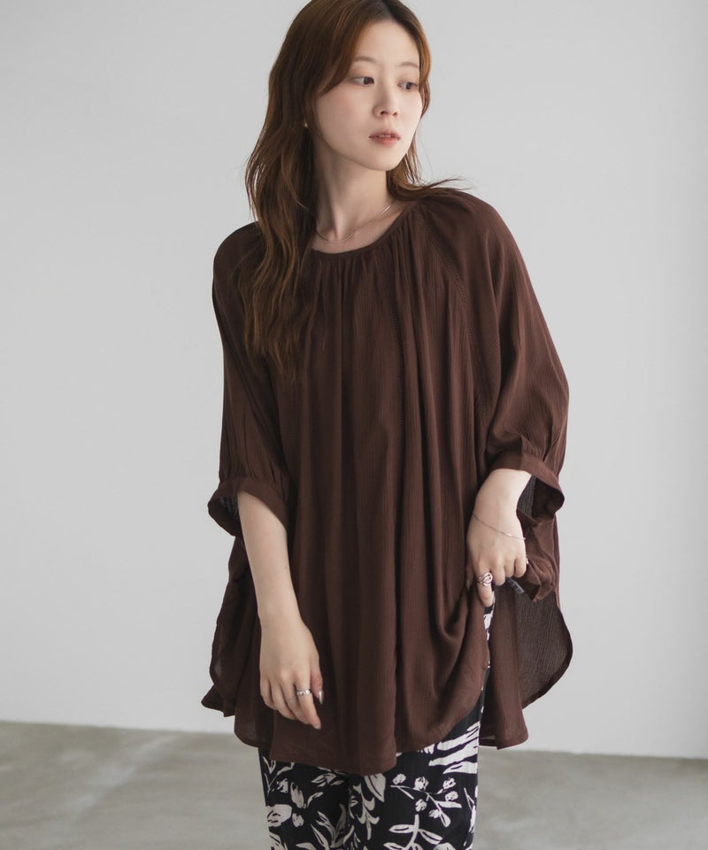 Howdy Marie  インドファブリック ハシゴレースドルマンプルオーバー レディース商品画像-17