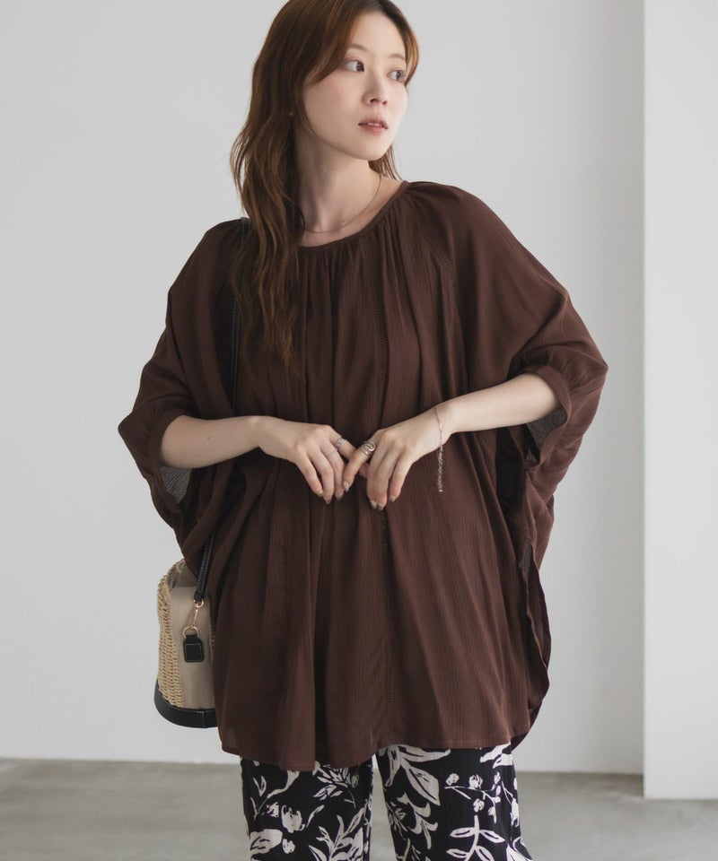 Howdy Marie インドファブリック ハシゴレースドルマンプルオーバー レディース商品画像-18