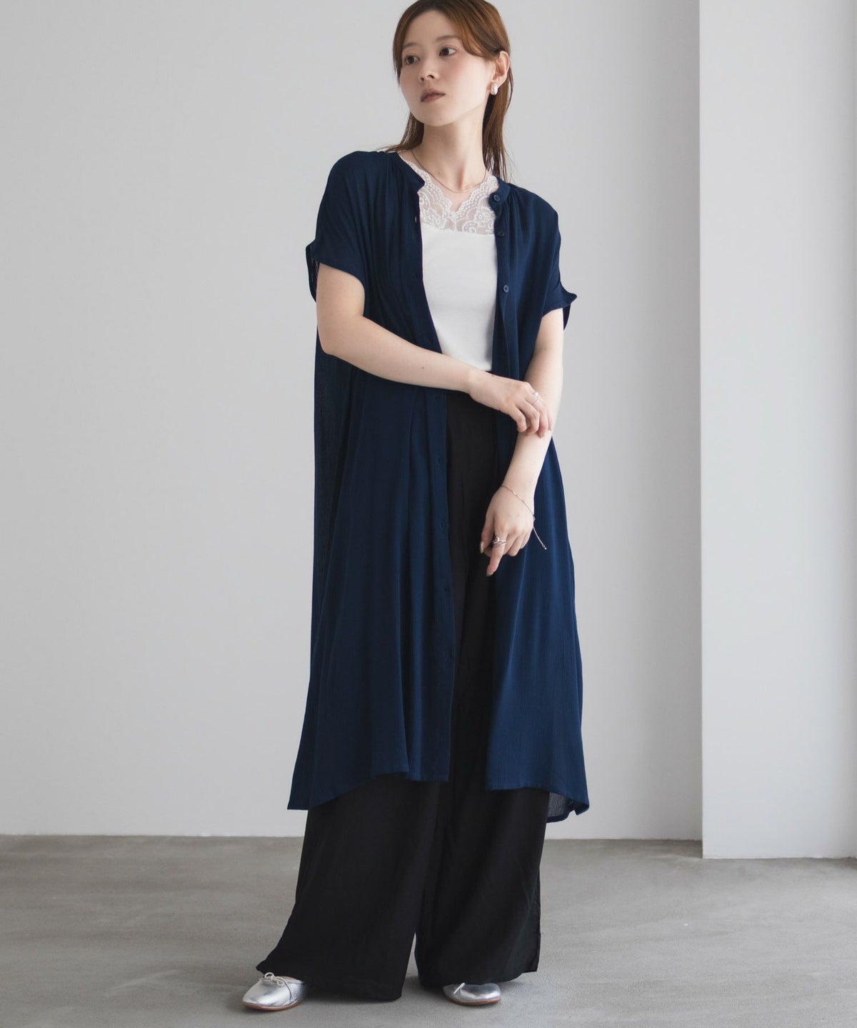 Howdy Marie インドファブリック 前開きワンピース レディース