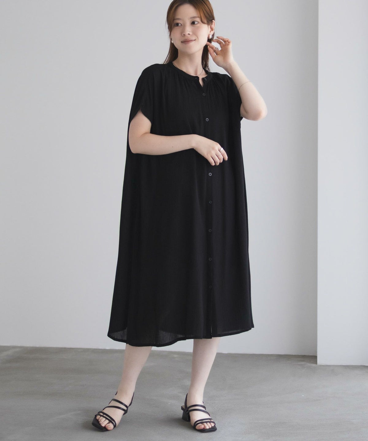 Howdy Marie インドファブリック 前開きワンピース レディース