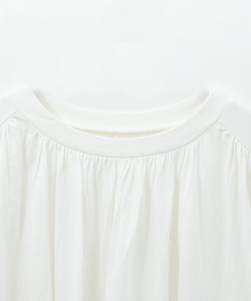 Howdy Marie インドファブリック ギャザーTシャツ レディース メール便 対応商品商品画像-27