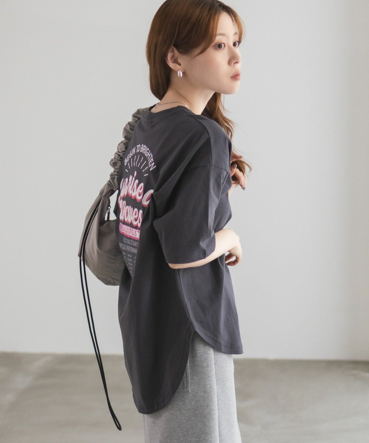 UNDERWRAPS 刺繍ラウンドビッグシルエットTシャツ レディース ネコポス 対応商品