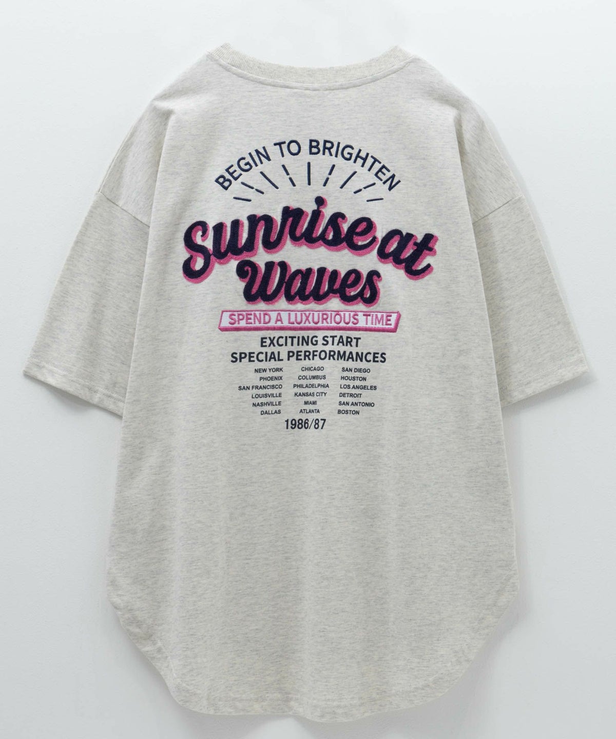 UNDERWRAPS 刺繍ラウンドビッグシルエットTシャツ レディース ネコポス 対応商品