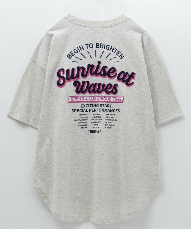 UNDERWRAPS  刺繍ラウンドビッグシルエットTシャツ レディース メール便 対応商品商品画像-20