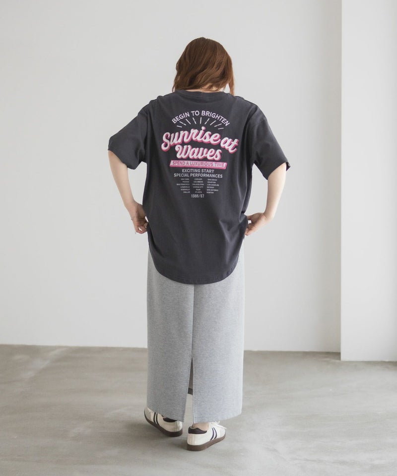 UNDERWRAPS  刺繍ラウンドビッグシルエットTシャツ レディース メール便 対応商品商品画像-26