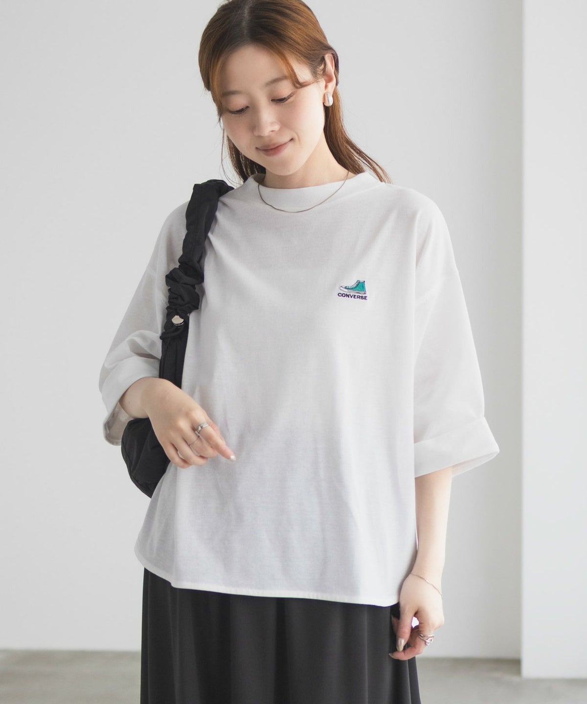 CONVERSE 袖ロールアップTシャツ レディース ネコポス 対応商品