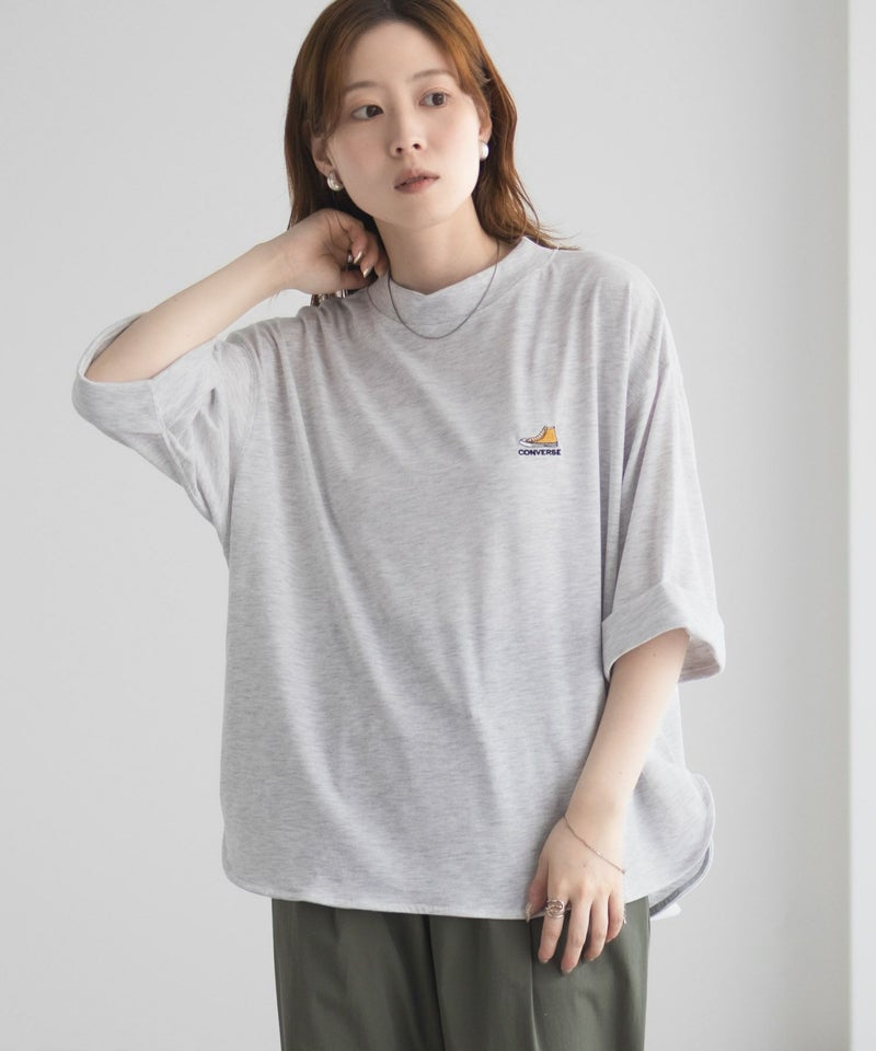 CONVERSE 袖ロールアップTシャツ レディース メール便 対応商品商品画像-11