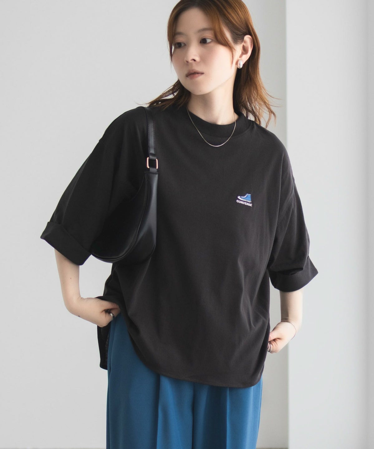 CONVERSE 袖ロールアップTシャツ レディース ネコポス 対応商品