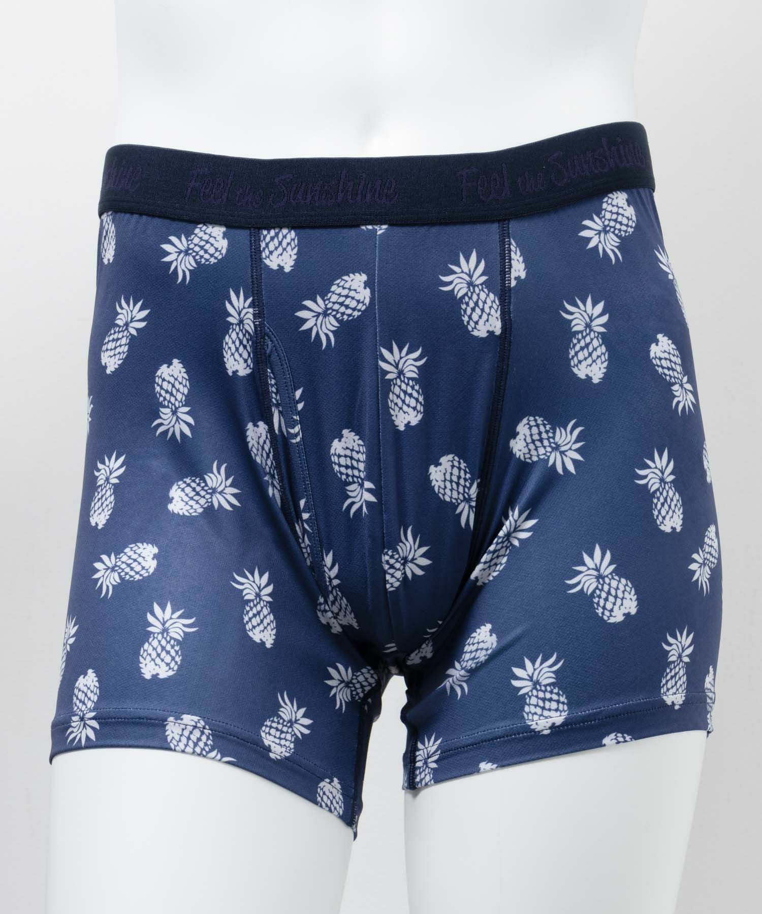 NAVY メッシュボクサーパンツ パイナップル柄 メンズ