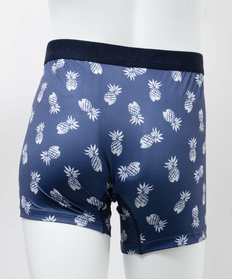 NAVY メッシュボクサーパンツ パイナップル柄 メンズ メール便 対応商品商品画像-3