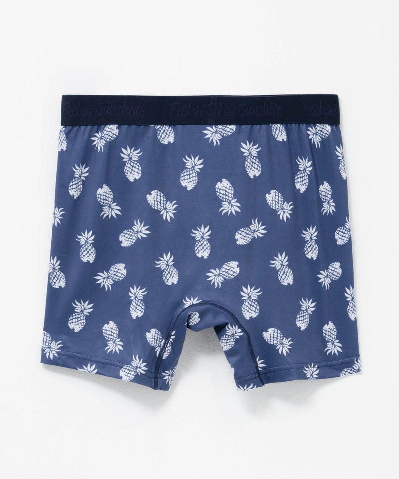 NAVY メッシュボクサーパンツ パイナップル柄 メンズ メール便 対応商品商品画像-5