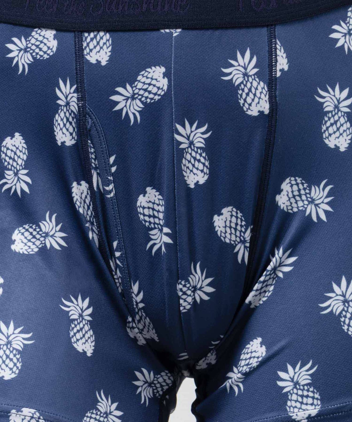 NAVY メッシュボクサーパンツ パイナップル柄 メンズ ネコポス 対応商品