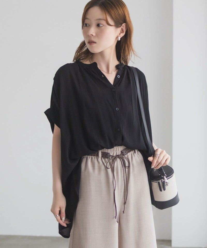 Howdy Marie  インドファブリック ギャザーブラウス レディース商品画像-1