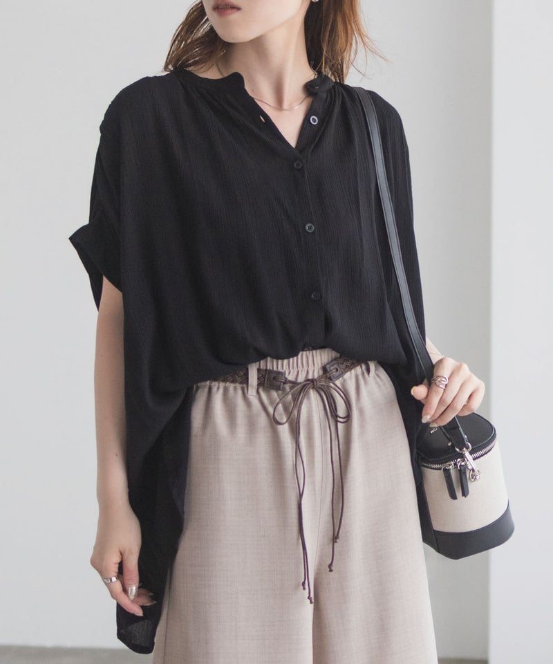 Howdy Marie  インドファブリック ギャザーブラウス レディース商品画像-1