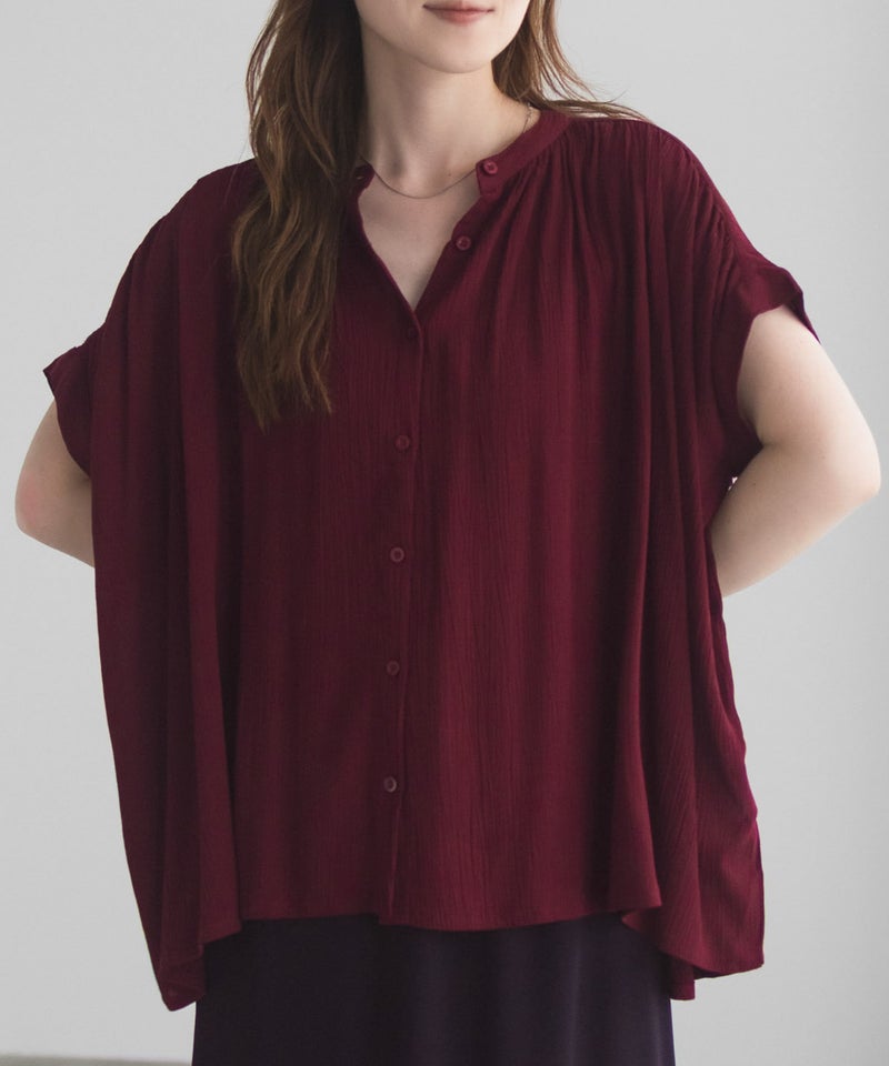 Howdy Marie  インドファブリック ギャザーブラウス レディース商品画像-2