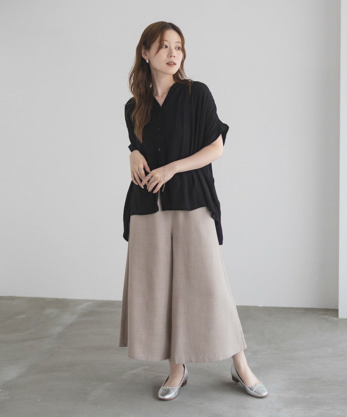 Howdy Marie インドファブリック ギャザーブラウス レディース