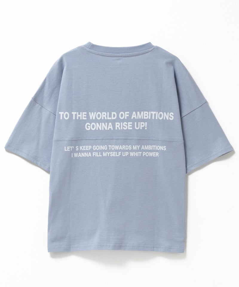 T-GRAPHICS  切替5分袖ビッグTシャツ キッズ メール便 対応商品商品画像-3