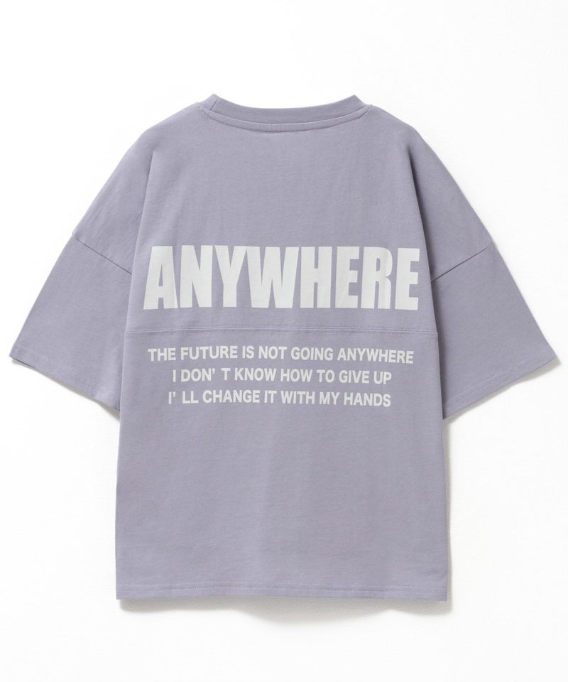 T-GRAPHICS 切替5分袖ビッグTシャツ キッズ メール便 対応商品商品画像-5