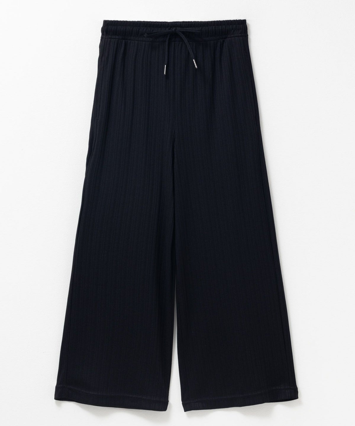 NAVY リブワイドパンツ キッズ