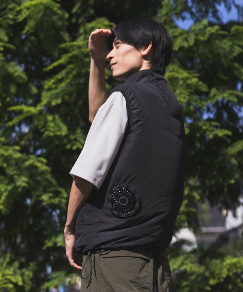 NAVY  空調風神服(R)×EXFROZEN ファン付きベスト メンズ商品画像-2
