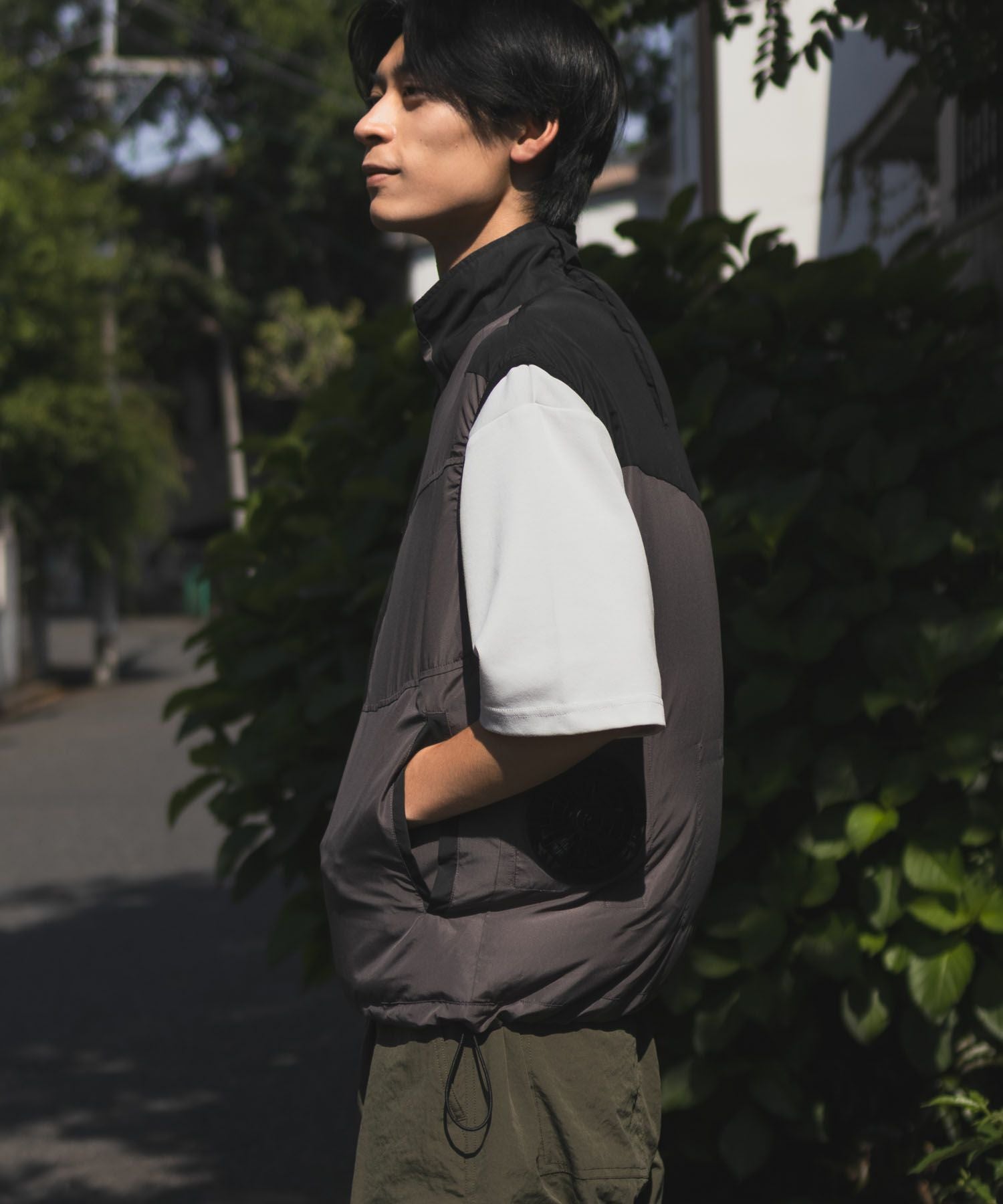 NAVY 空調風神服(R)×EXFROZEN ファン付きベスト メンズ