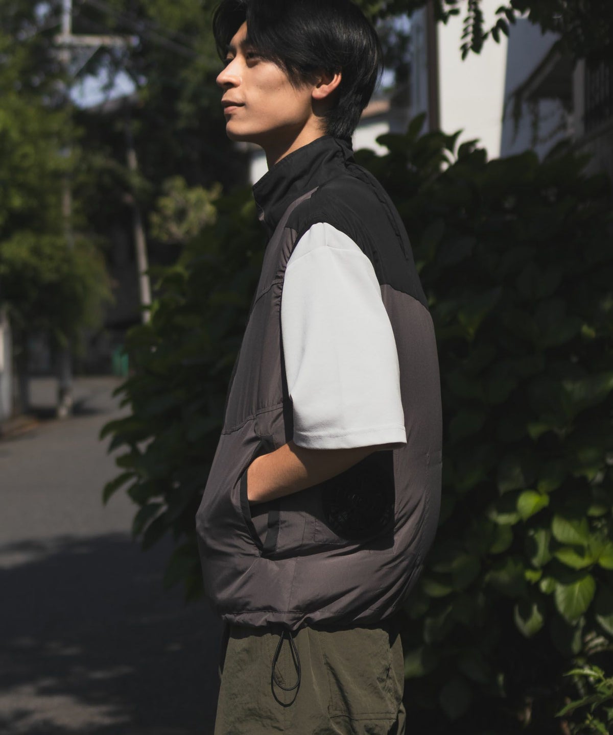 NAVY 空調風神服×EXFROZEN ファン付きベスト メンズ