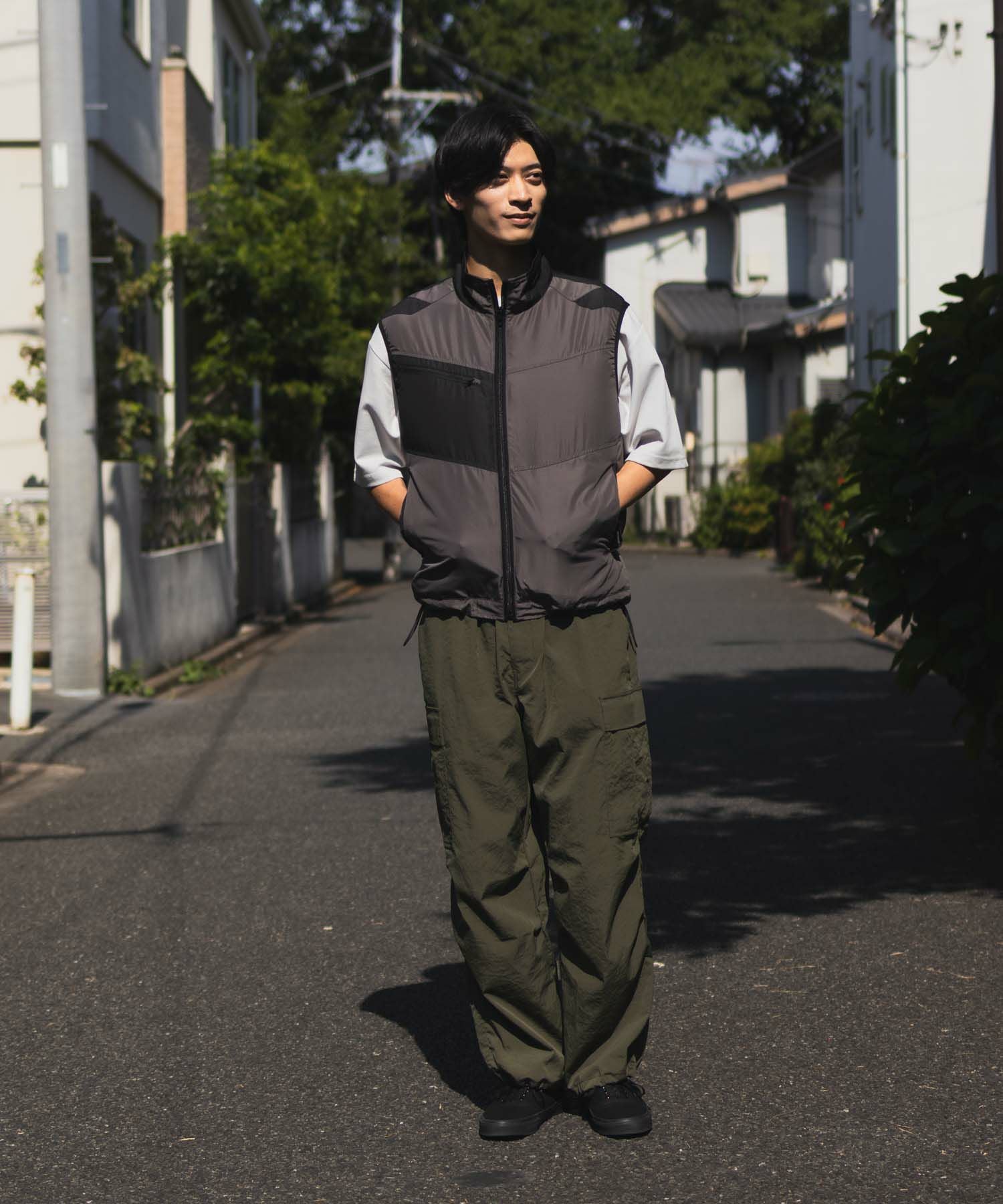 NAVY 空調風神服(R)×EXFROZEN ファン付きベスト メンズ