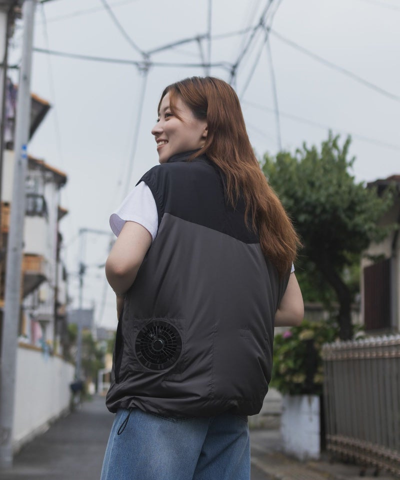 NAVY 空調風神服(R)×EXFROZEN ファン付きベスト メンズ商品画像-7