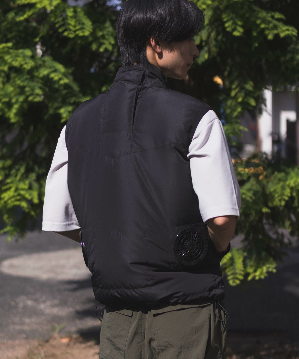 NAVY 空調風神服×EXFROZEN ファン付きベスト メンズ