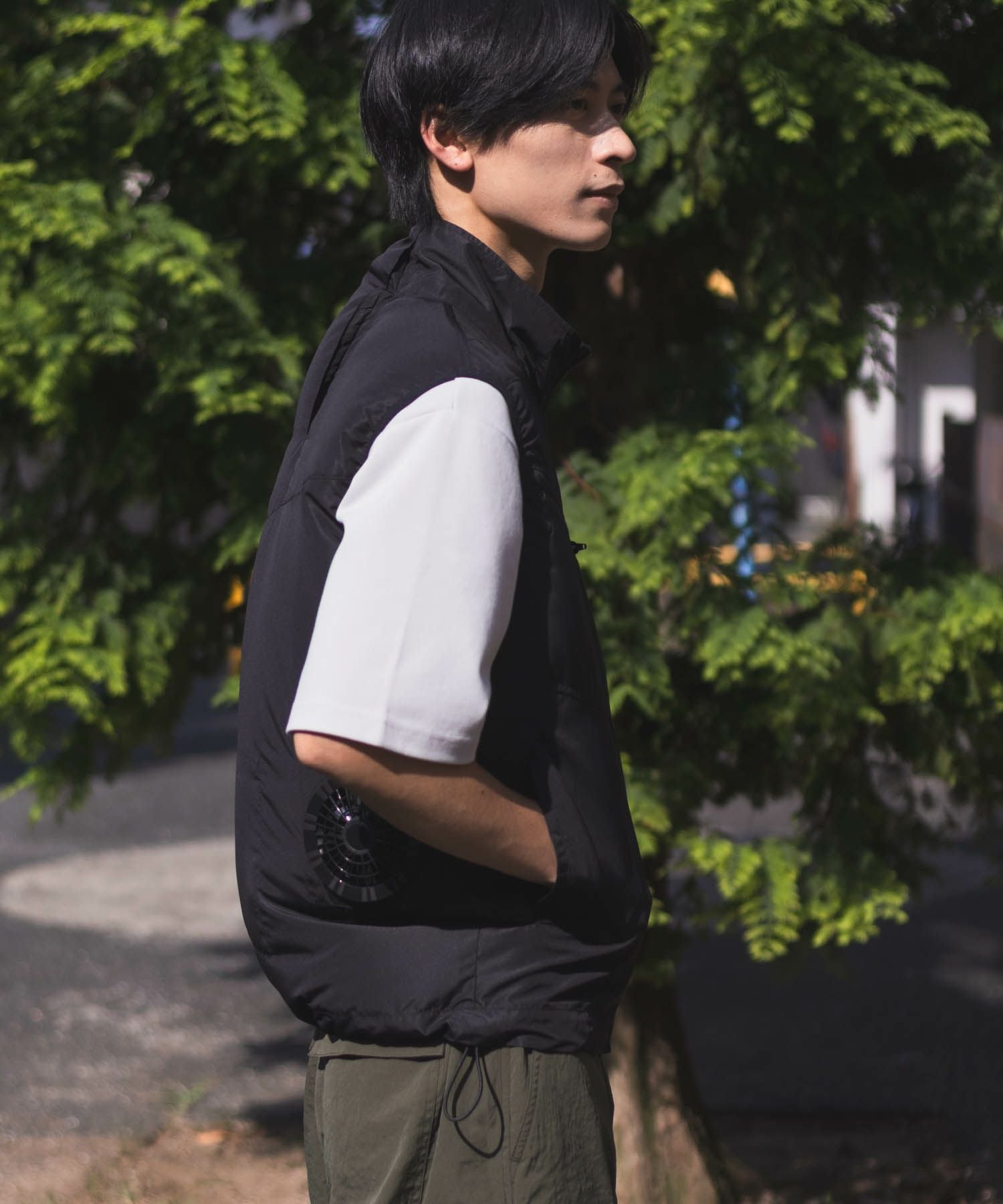 NAVY 空調風神服(R)×EXFROZEN ファン付きベスト メンズ