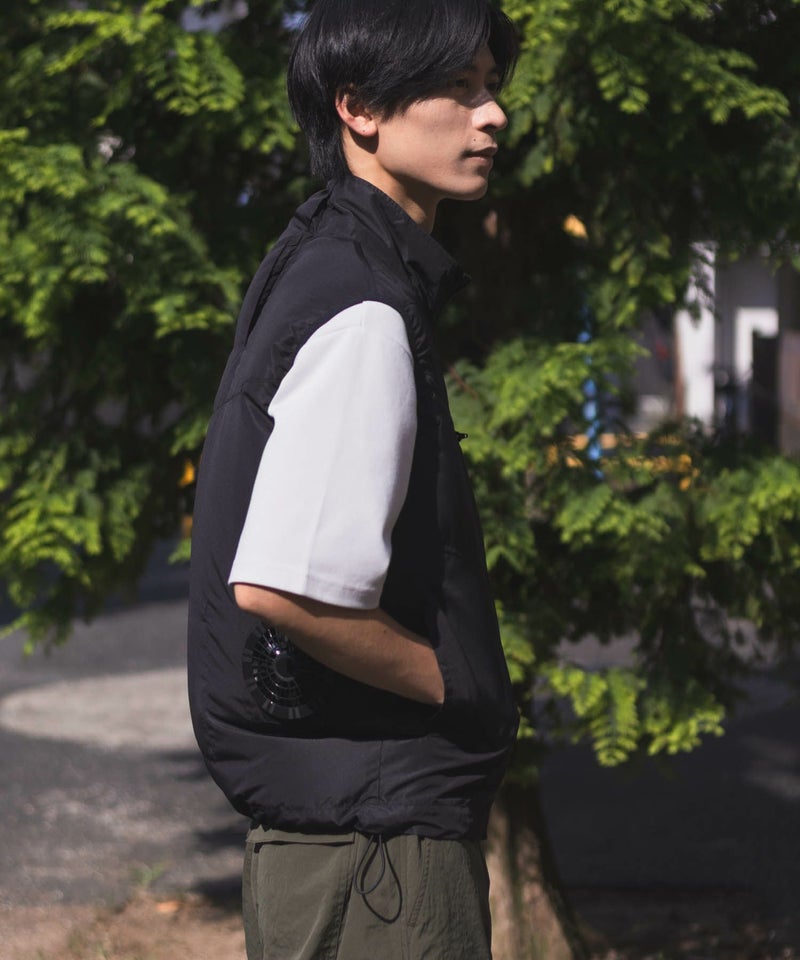 NAVY  空調風神服(R)×EXFROZEN ファン付きベスト メンズ商品画像-11
