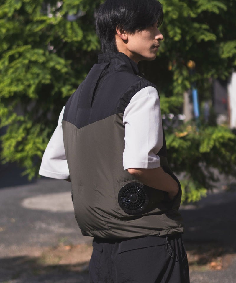 NAVY 空調風神服(R)×EXFROZEN ファン付きベスト メンズ商品画像-16