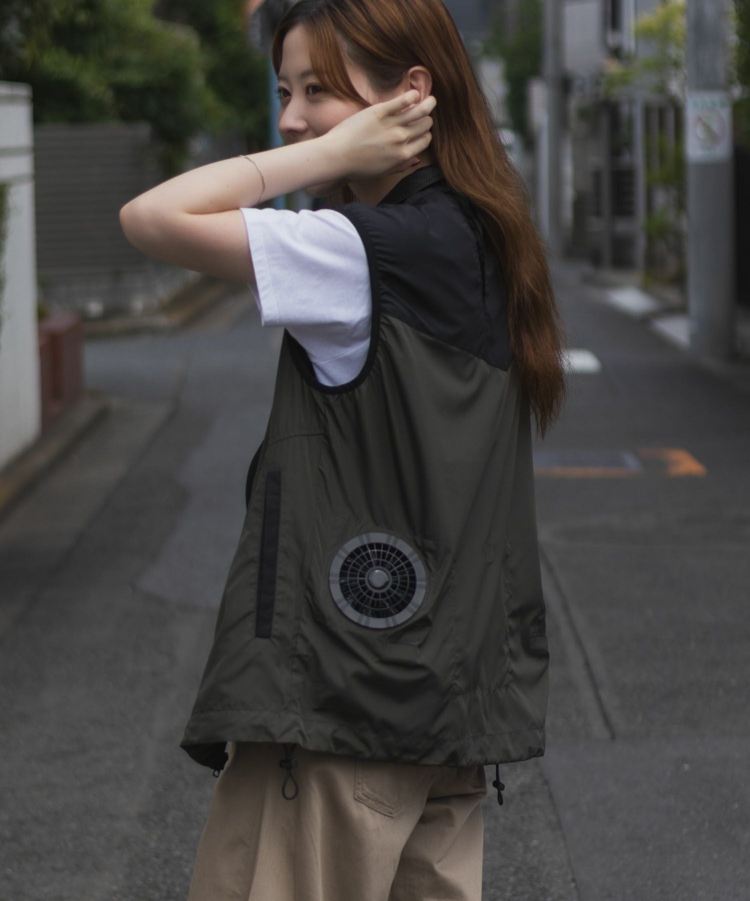 NAVY 空調風神服(R)×EXFROZEN ファン付きベスト メンズ