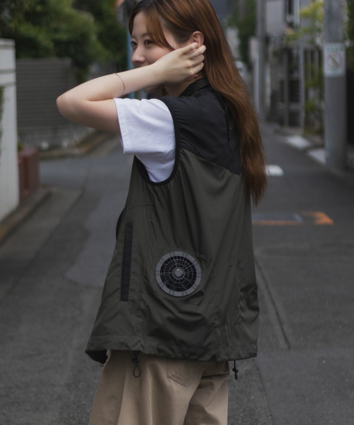 NAVY 空調風神服×EXFROZEN ファン付きベスト メンズ