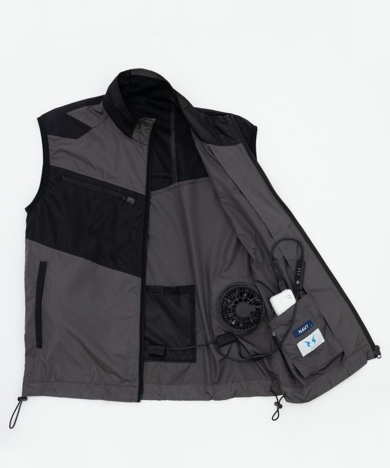 NAVY 空調風神服(R)×EXFROZEN ファン付きベスト メンズ商品画像-30