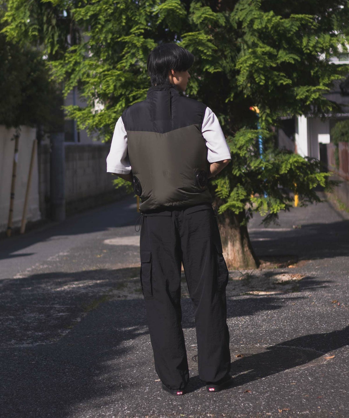 NAVY 空調風神服×EXFROZEN ファン付きベスト メンズ