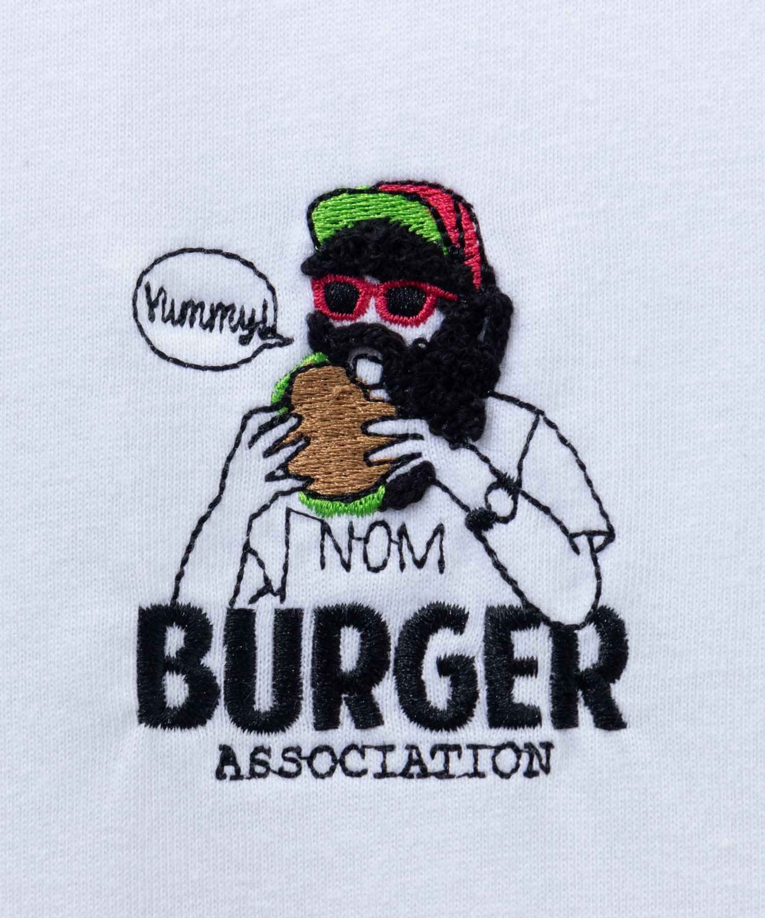 ひげサガラ刺繍ワンポイントTシャツ メンズ