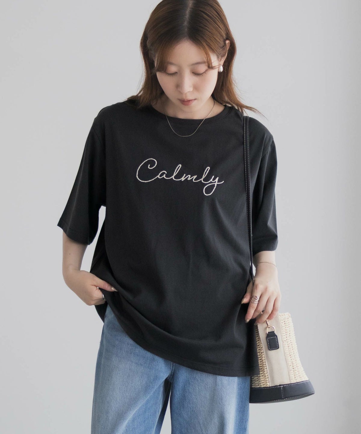 T-GRAPHICS メッセージ刺繍Tシャツ レディース ネコポス 対応商品