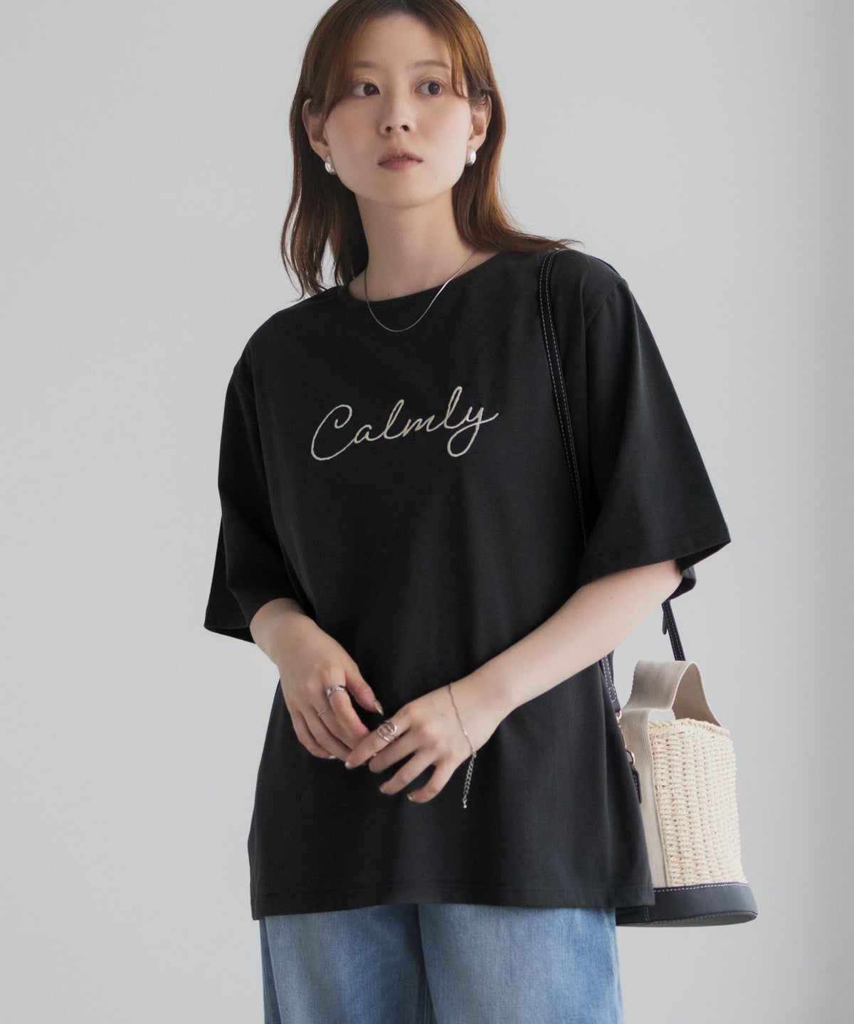 T-GRAPHICS メッセージ刺繍Tシャツ レディース ネコポス 対応商品