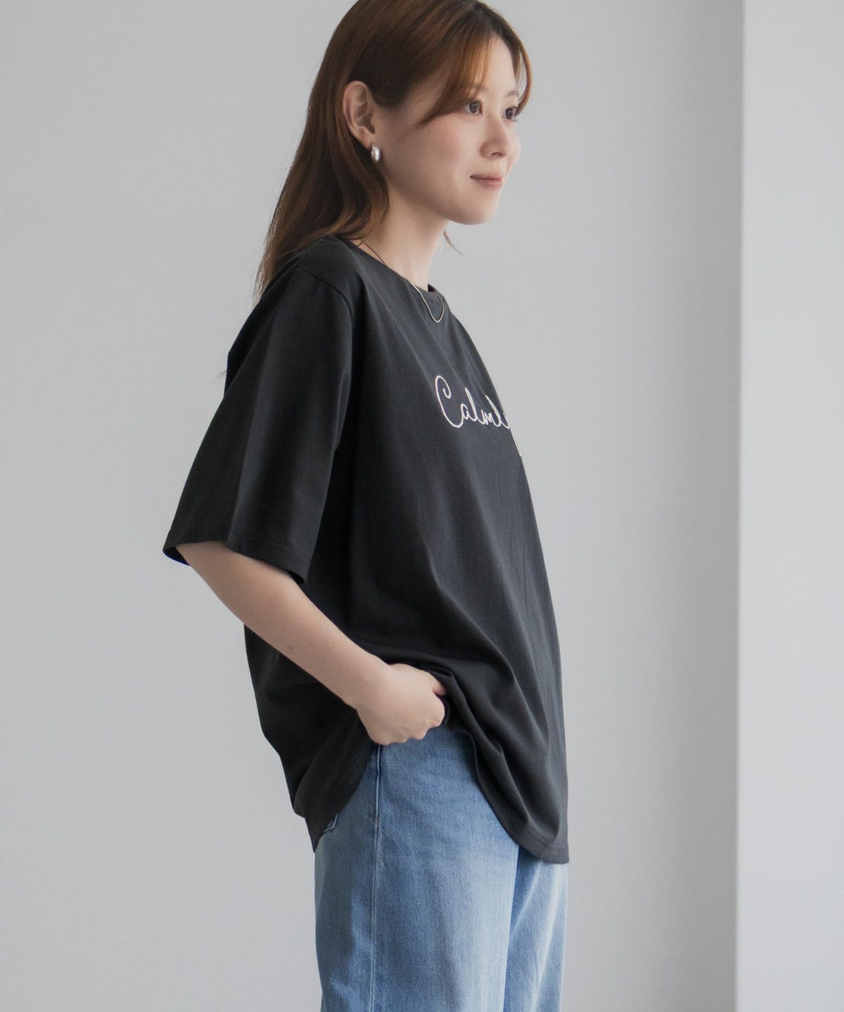 T-GRAPHICS メッセージ刺繍Tシャツ レディース ネコポス 対応商品