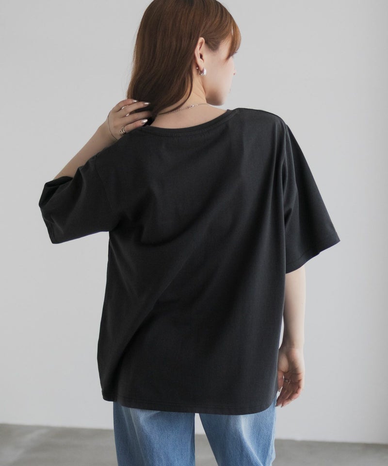 T-GRAPHICS  メッセージ刺繍Tシャツ レディース メール便 対応商品商品画像-9