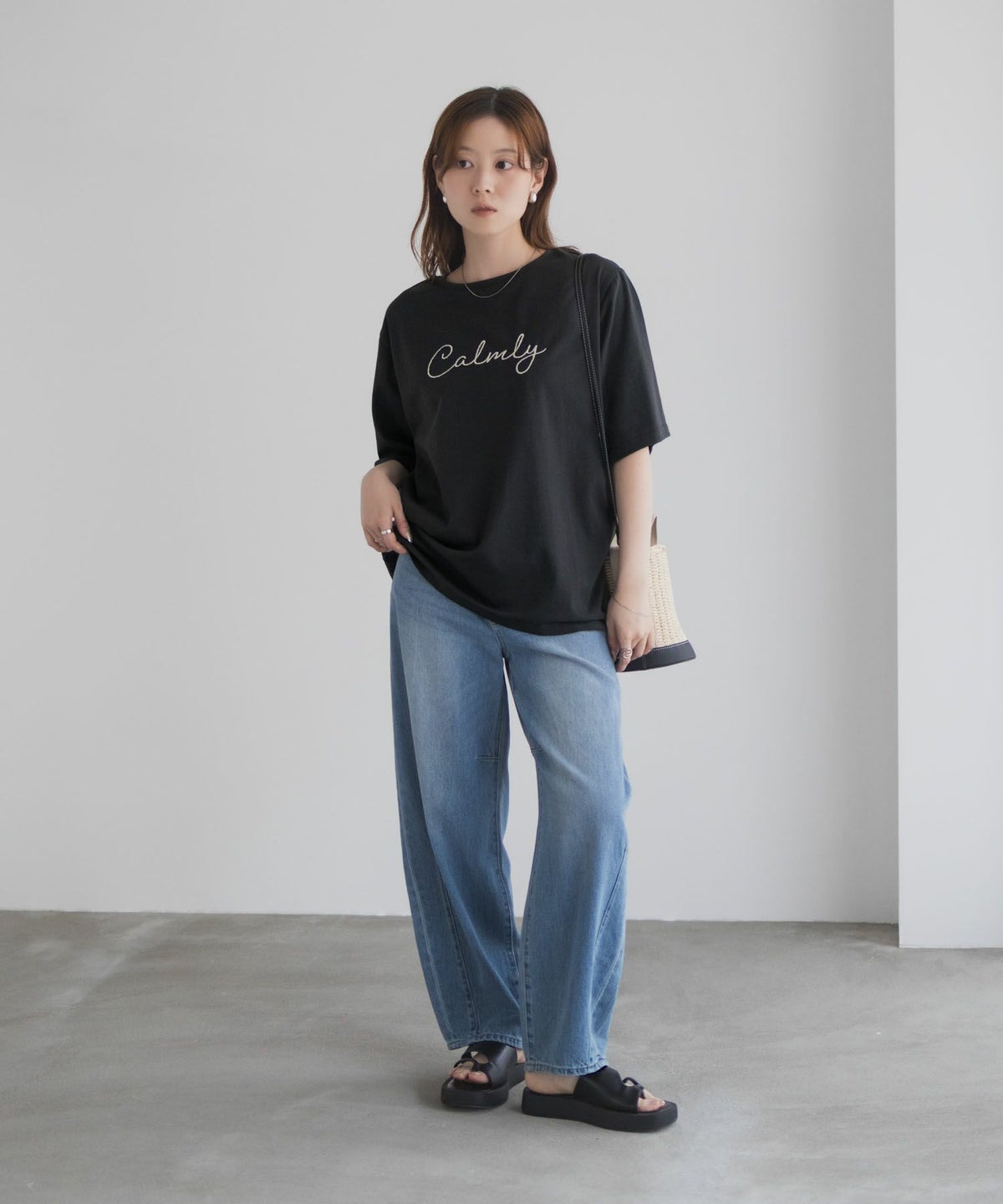 T-GRAPHICS メッセージ刺繍Tシャツ レディース ネコポス 対応商品