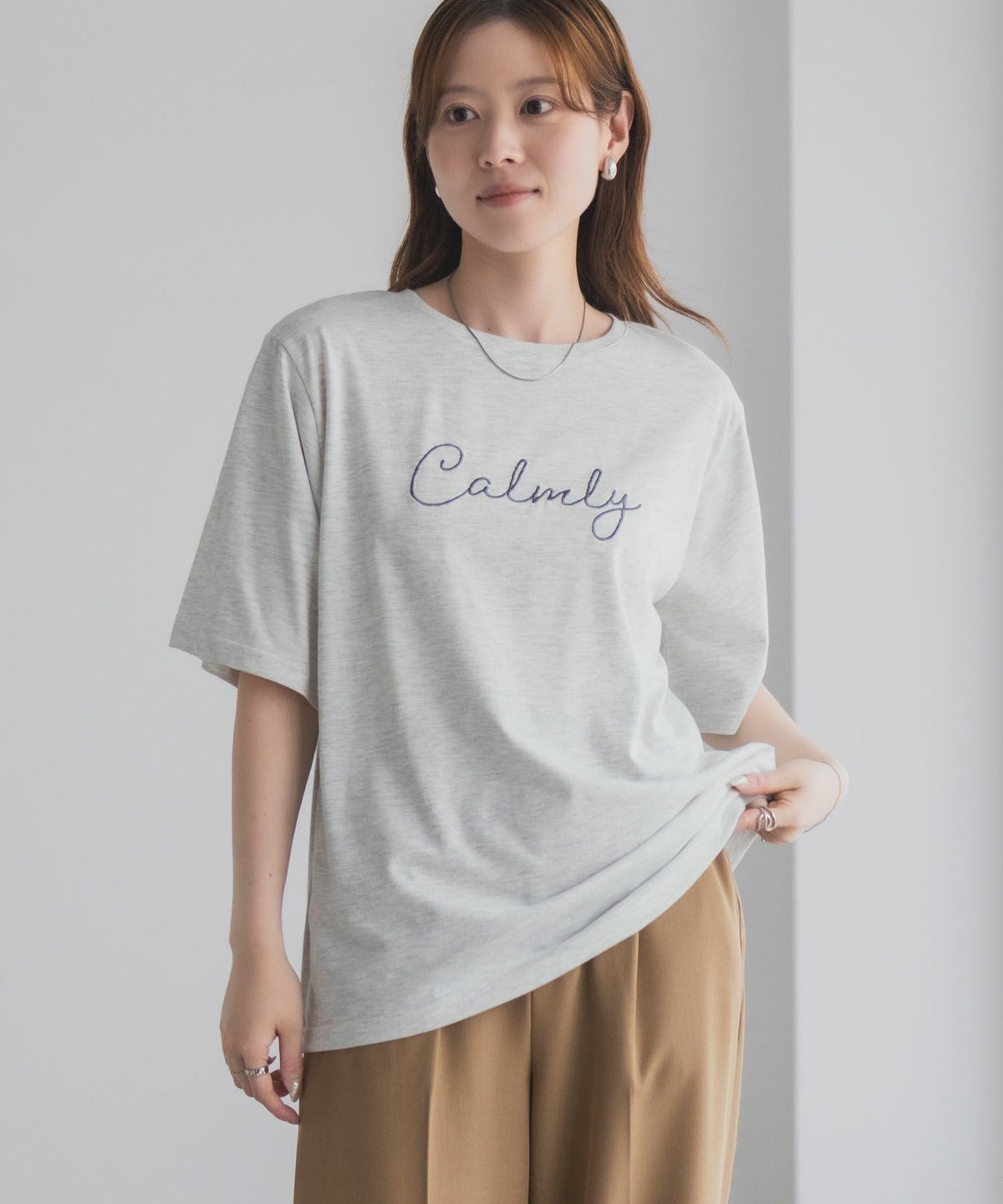 T-GRAPHICS メッセージ刺繍Tシャツ レディース ネコポス 対応商品