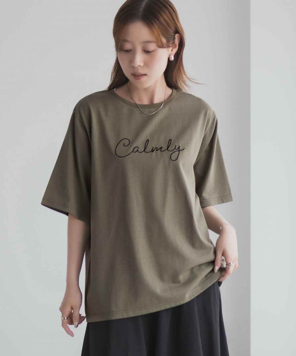 T-GRAPHICS メッセージ刺繍Tシャツ レディース ネコポス 対応商品
