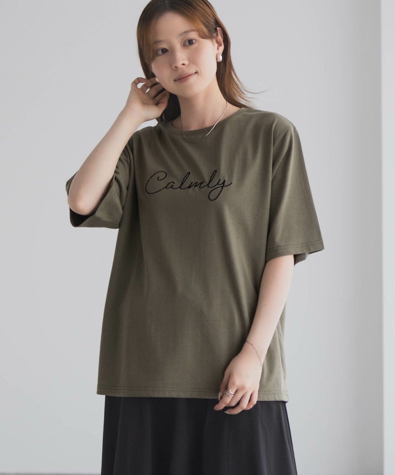 T-GRAPHICS  メッセージ刺繍Tシャツ レディース メール便 対応商品商品画像-17