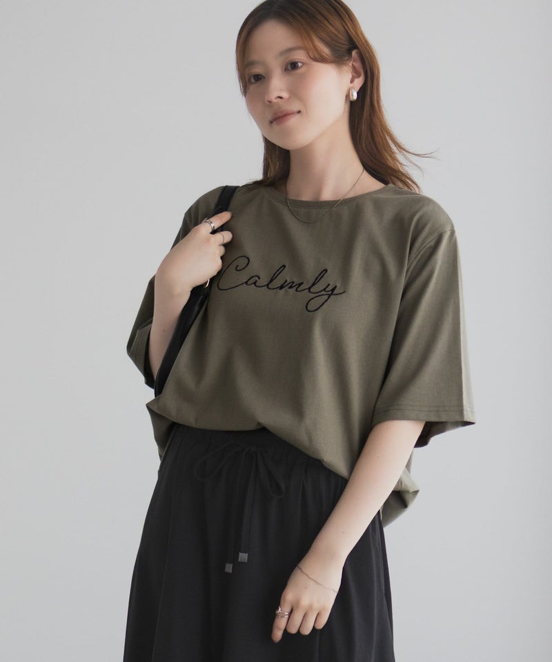 T-GRAPHICS メッセージ刺繍Tシャツ レディース メール便 対応商品商品画像-19