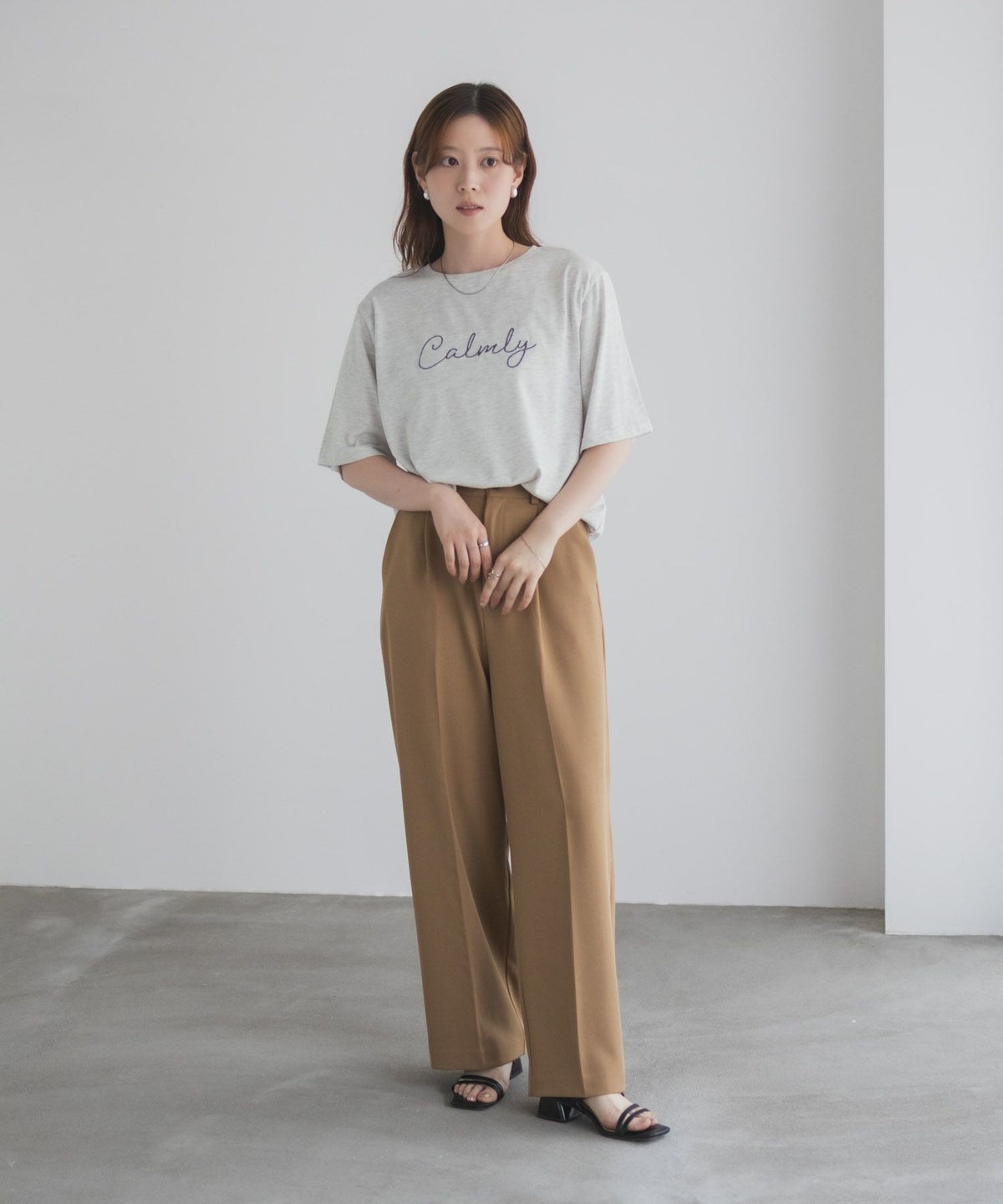 T-GRAPHICS メッセージ刺繍Tシャツ レディース ネコポス 対応商品